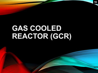 GAS COOLED
REACTOR (GCR)
116
 