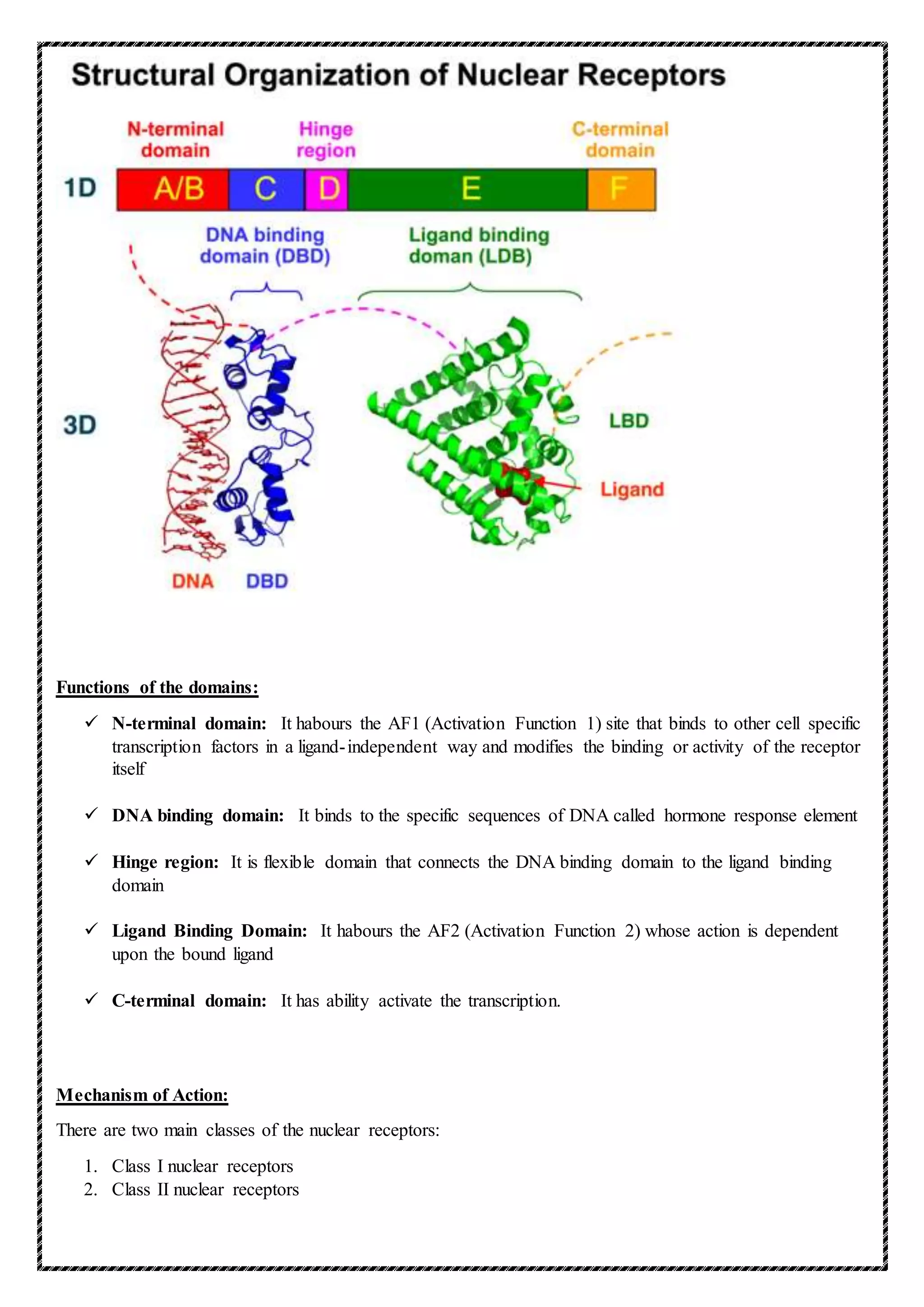Nuclear receptors and chemical action in cns | DOCX