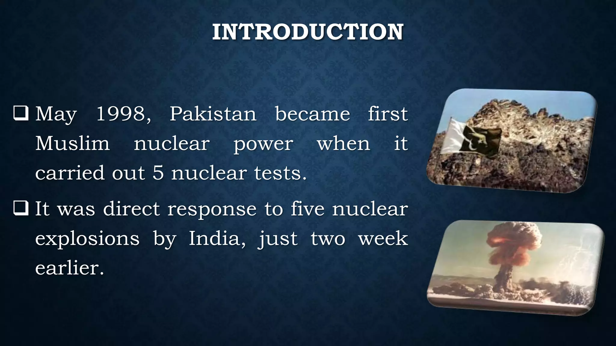 Nuclear test and air pollution in pakistan | PPT