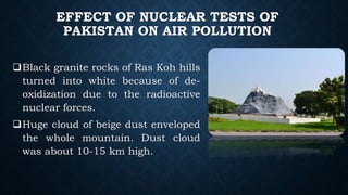 Nuclear test and air pollution in pakistan | PPT