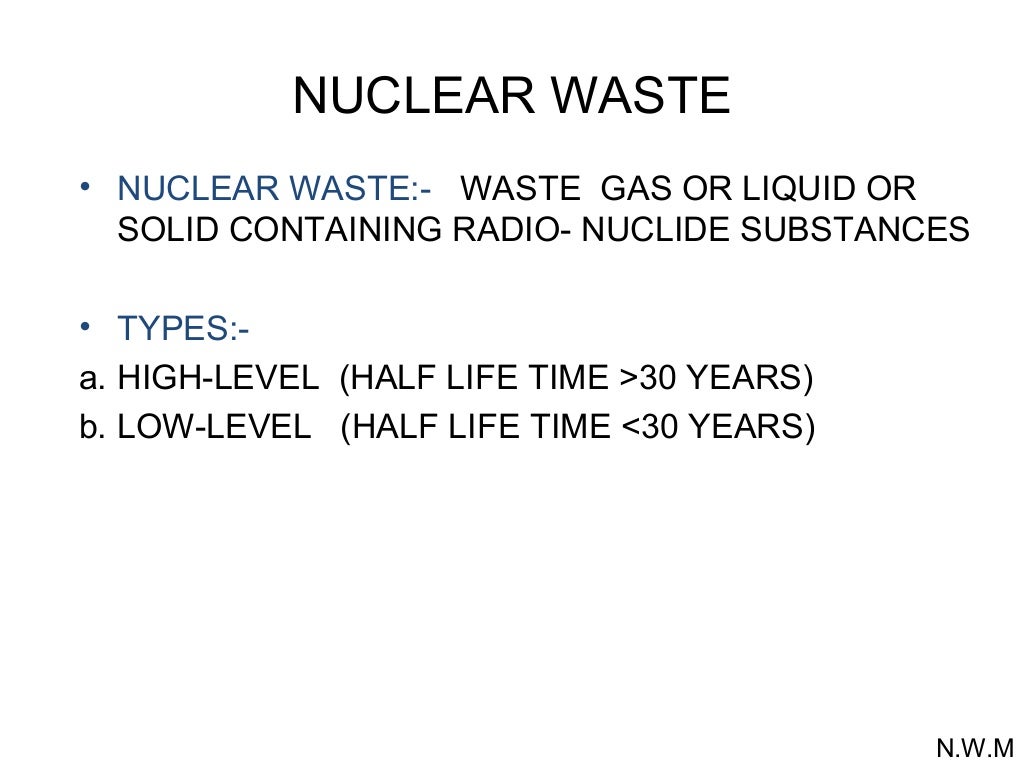 Nuclear waste management