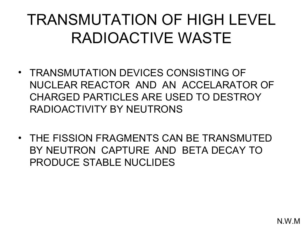 Nuclear waste management
