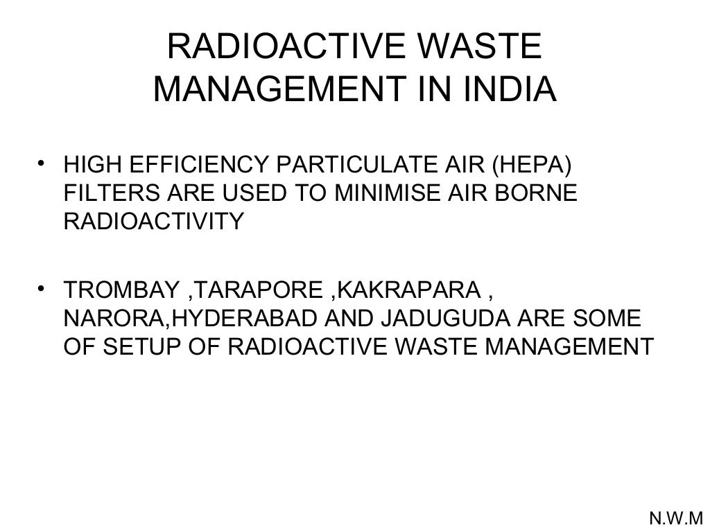 Nuclear waste management