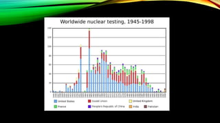 HISTORY OF NUCLEAR WEAPONS
• Nuclear weapons possess enormous destructive power
derived from nuclear fission or combined f...