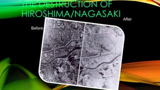 • Hiroshima was the primary target of the first nuclear
bombing mission on August 6, with Nagasaki being the
alternative t...