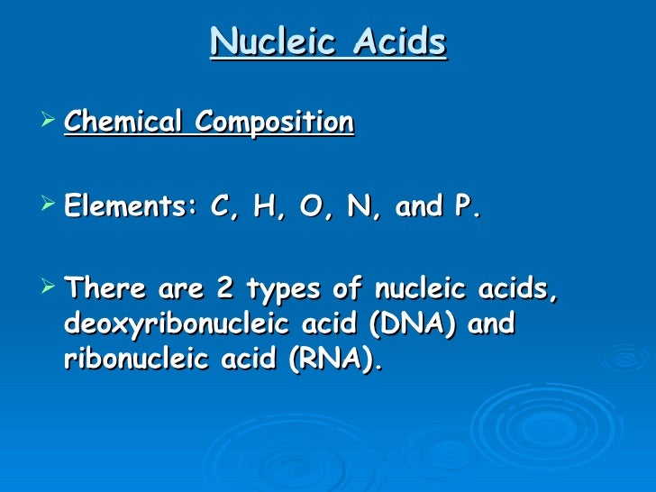 Nucleic Acids