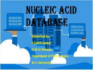 Nucleic acid database | PPTX