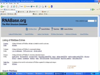 Nucleic acid database | PPTX