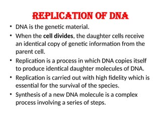 Nucleic acid metabolism and genetic information transfer | PPTX