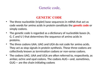 Nucleic acid metabolism and genetic information transfer | PPTX