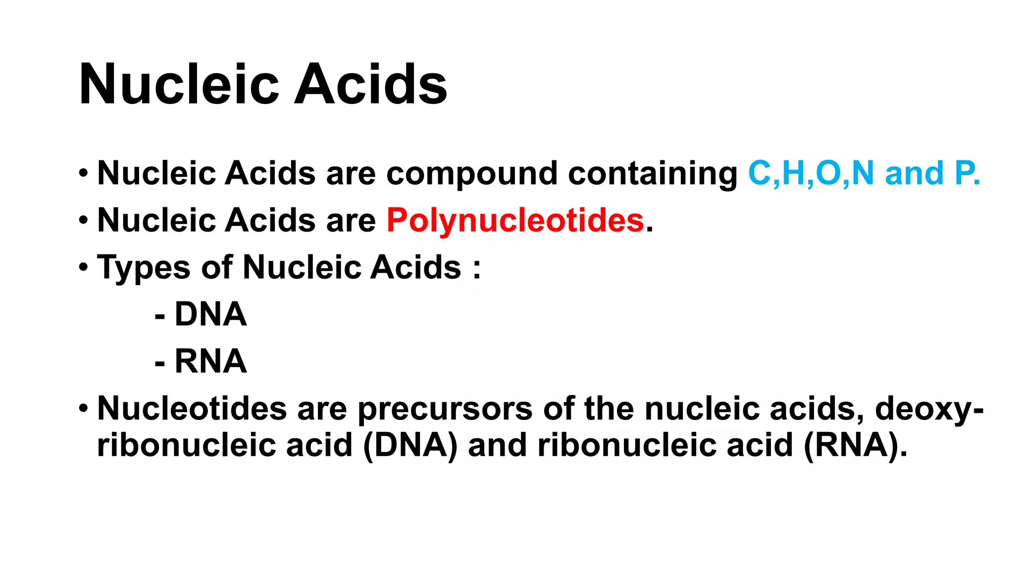 Chemistry of Nucleic acids | PDF