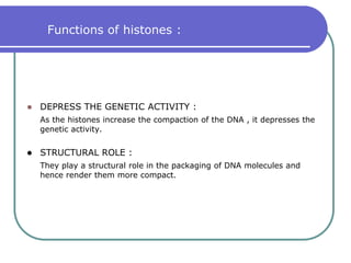 Nucleosomes are the fundamental repeating subunits of all eukaryoticchromatin (except when packaged in sperm).They are made up of DNA and four pairs of proteins called histones,       and resemble "beads on a string of DNA" when observed with an electron microscope. They represent the first order of DNA compaction in the chromosome……………………..