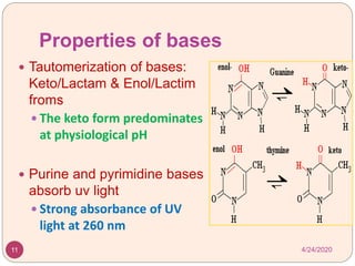 Nucleotide chemistry & metabolism | PPTX