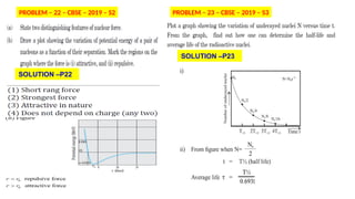 PROBLEM – 22 – CBSE – 2019 – S2 PROBLEM – 23 – CBSE – 2019 – S3
SOLUTION –P22
SOLUTION –P23
 