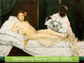 Her left covers her groin, provocatively placed in the centre of the composition. 