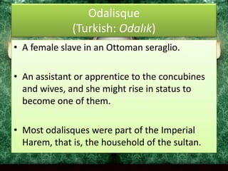 LA GRANDE ODALISQUEJean Auguste Dominique Ingres (1814)
