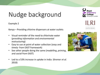 Exploring behavioural economics: Using 'nudge theory' to improve the effectiveness of SafePORK interventions in Vietnam