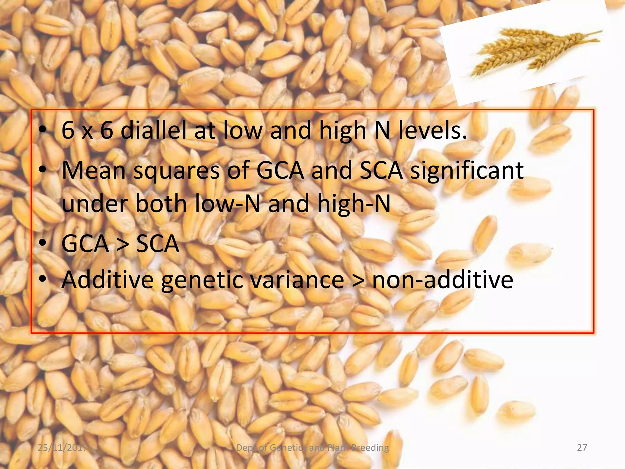 Breeding for nitrogen use efficiency in cereals | PPTX