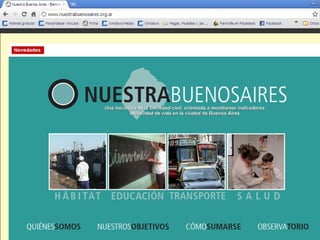 Foto de la pagina web? Y foto del observatorio? 