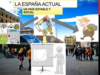 LA ESPAÑAACTUAL
UN PAIS ESTABLE Y
SOCIAL
 