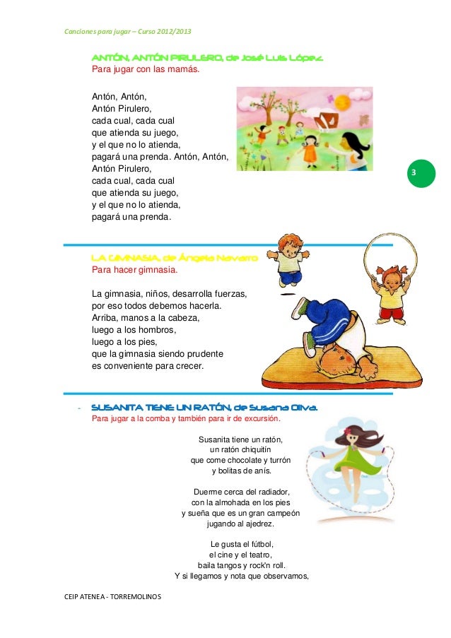 Nuestras Canciones Para Jugar 3ºb