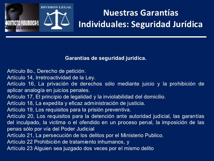 Nuestras Garantías Individuales (Derechos Humanos)