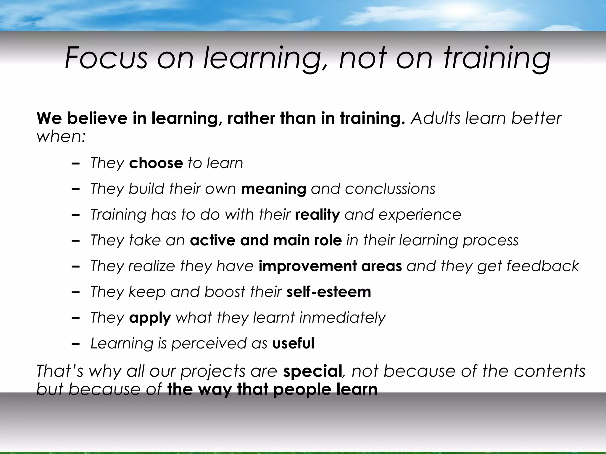 Our vision of talent development | PPT | Education