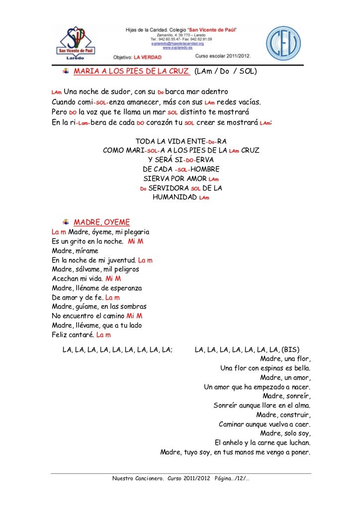 Nuestro Cancionero Para Guitarra De Clase 2012