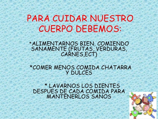 Nuestro cuerpo y la alimentación