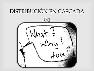 DISTRIBUCIÓN EN CASCADA
          
 