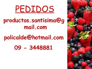 PEDIDOS [email_address] [email_address] 09 - 3448881 