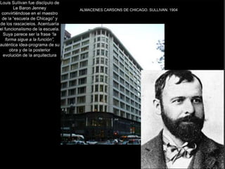 ALMACENES CARSONS DE CHICAGO. SULLIVAN. 1904
 