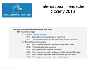 International Headache
Society 2013
 
