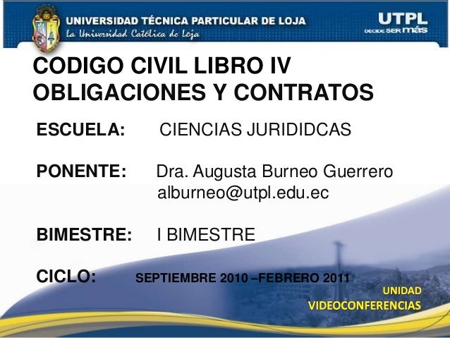Codigo Civil IV Codigo Civil IV