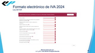 Nueva Declaración de IVA 2024 CON EXPLICACION | PDF