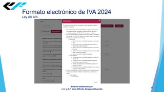 Nueva Declaración de IVA 2024 CON EXPLICACION | PDF
