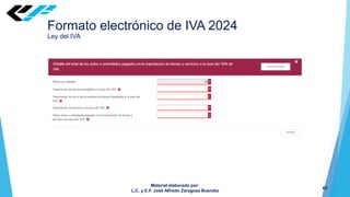Nueva Declaración de IVA 2024 CON EXPLICACION | PDF