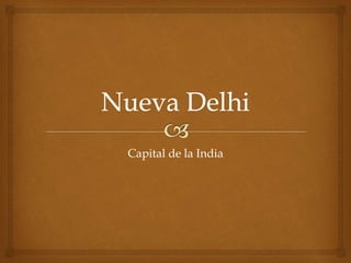 Capital de la India
 
