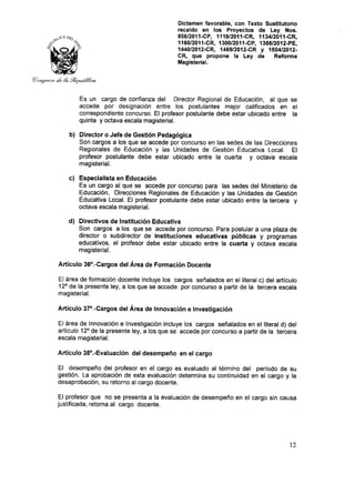 Nueva ley aprobada en congreso