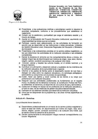 Nueva ley aprobada en congreso