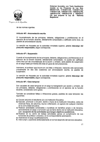 Nueva ley aprobada en congreso