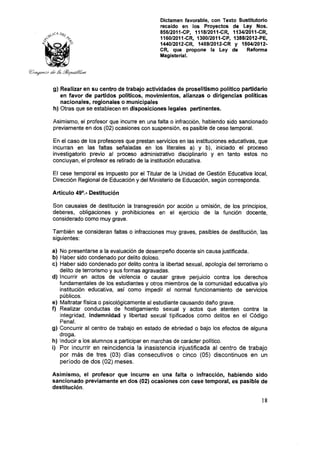 Nueva ley aprobada en congreso