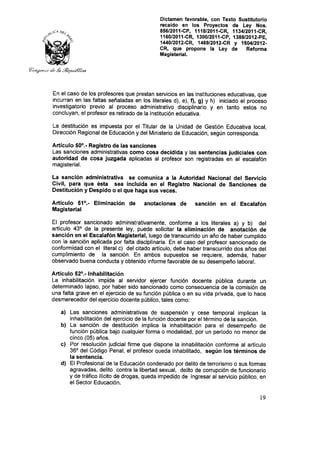 Nueva ley aprobada en congreso