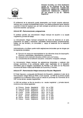 Nueva ley aprobada en congreso