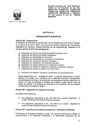 Nueva ley aprobada en congreso