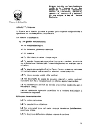 Nueva ley aprobada en congreso