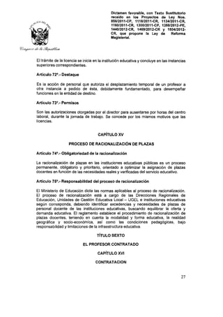 Nueva ley aprobada en congreso