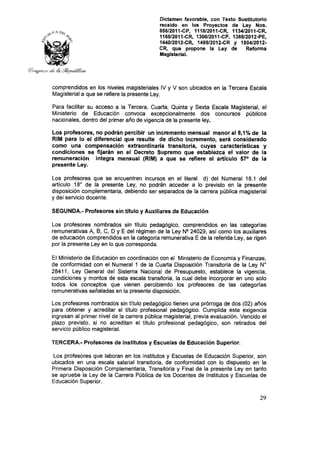 Nueva ley aprobada en congreso