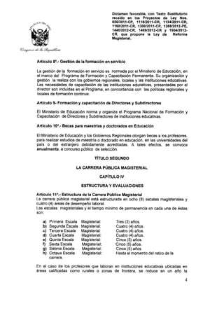 Nueva ley aprobada en congreso