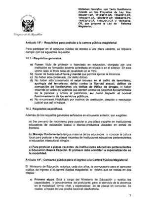 Nueva ley aprobada en congreso